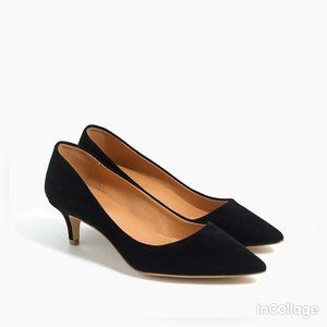 J. Crew | Esme Suede Kitten Heels Pointed Shoes 8